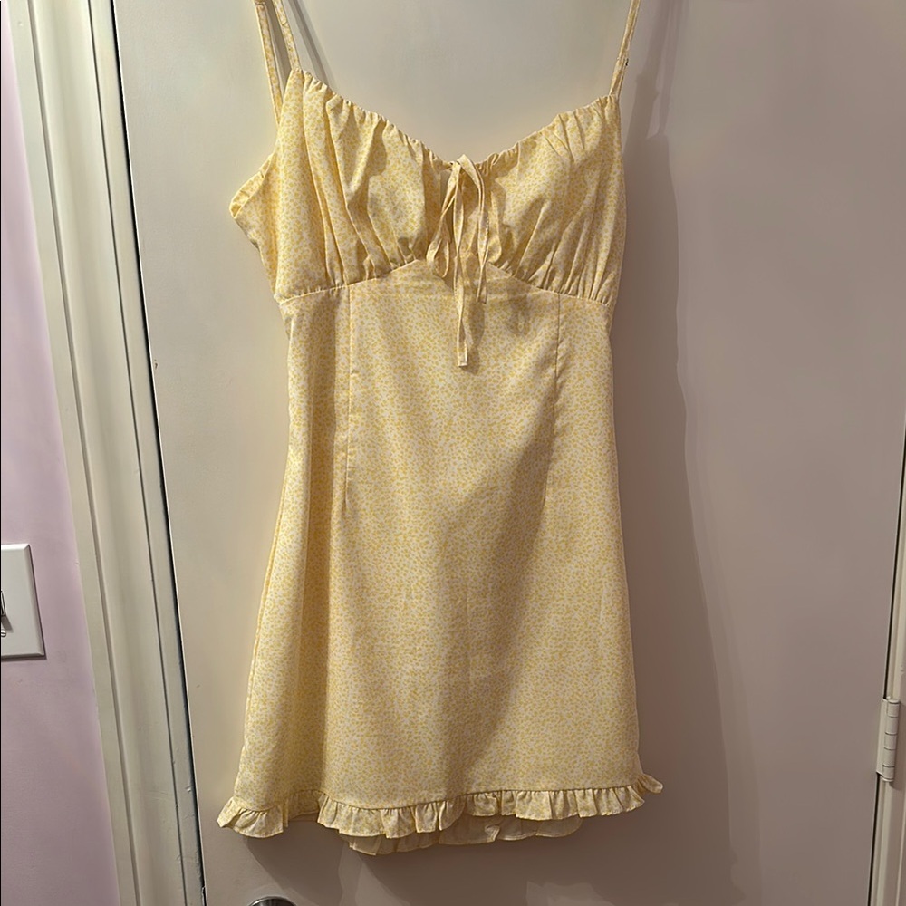 Yellow Floral Summer Dress